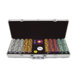 500 Tri-Color Suit Design Set with Aluminum Case