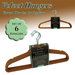 Velvet Hanger in Camel (Set of 24)