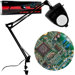 Swing Arm Incandescent Magnifying Lamp with Clamp