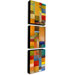 Color Panels Water and Waves by Michelle Calkins Canvas Art (Set of 3)