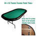 84" x 42" Texas Hold'em Poker Padded Folding Table