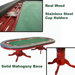 96" Deluxe Mahogany Texas Hold'em Table
