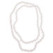 36 Inches White Quartz Knotted Necklace