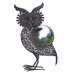 Metal Owl Gazing Ball