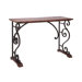 Vintage Cabinet Metal Wood Console Table