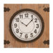 Aged Wood Metal Clock