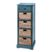 Cabinet with 4 Wicker Baskets