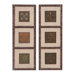 Wood Metal Decor (Set of 2)