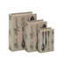 Wood Fabric Box (Set of 3)