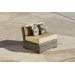 Resort Modular Deep Seating Armless Chair in Espresso Rattan