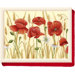 44cm x 34cm Knietablett "Field Poppies"