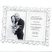 Wedding Open Heart with Crystals Double Picture Frame