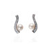 Next to You Cubic Zirconia and Pearl Earrings