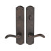 Ornate Deadbolt Privacy Indoor Door Handle with Jefferson Lever