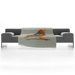 Iveta Abolina Orange Bird Fleece Throw Blanket