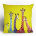 Clara Nilles Jellybean Giraffes Throw Pillow