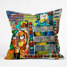 Robin Faye Gates Polyester Musical Chairs Indoor/Outdoor Throw Pillow