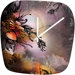 Iveta Abolina Purple Rain Clock