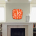 Rachael Taylor Contemporary Orange Modern Clock