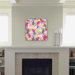 Rachael Taylor Organic Retro Leaves Custom Clock
