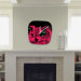 Romi Vega Pink Owl Modern Clock