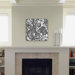 Valentina Ramos Bird in Flowers Black White Custom Clock