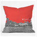Bird Ave Miami Throw Pillow