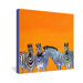 Clara Nilles Candy Stripe Zebras Gallery Wrapped Canvas