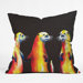 Clara Nilles Polyester Flaming Otters Indoor/Outdoor Throw Pillow