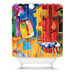 Robin Faye Gates Sylvia Needs Eggs Shower Curtain