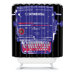 Romi Vega Continental Typewriter Shower Curtain