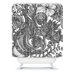 Valentina Ramos Bird in Flowers Black White Shower Curtain