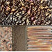 Reactions 4" x 4" Porcelain in Bronzo (Set of 3)