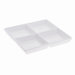 White Basics 12" Square Hors D'oeuvre Plate