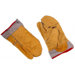 Leather 1 Finger Band Top Lined Mitt