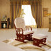 Fillmore Fabric Glider and Ottoman