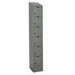 ReadyBuilt II One Wide Six Tier Locker in Hallowell Gray