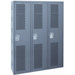 Welded Single-Point Ventilated Locker Single Tier 3 Wide