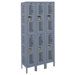 Heavy-Duty Ventilated 3-Wide Double Tier Locker (Unassembled)