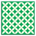 Folksy Love Decorative Tile in Needle Point Green