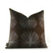 Aequorea Organic Pillow in Chocolate and Silver