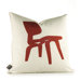 Modern Classics Pillow in Scarlet and Soy