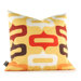 Aequorea Smile Pillow in Sunflower and Scarlet