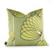 Aequorea Lotus Pillow in Grass and Lime