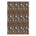 Aequorea Carnival Slat in Chocolate and Cornflower