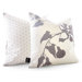 Morning Glory Throw Pillow in White
