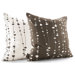 Pussy Willows Throw Pillow in Chocolate