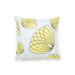 Aequorea Lotus Pillow in Silver and Grass