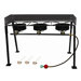Tall Rectangular Outdoor Three  Burner Camp Stove Package