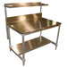Stainless Steel Cantilever Overshelves with One and 0.5" Back Splash for AIFT Tables